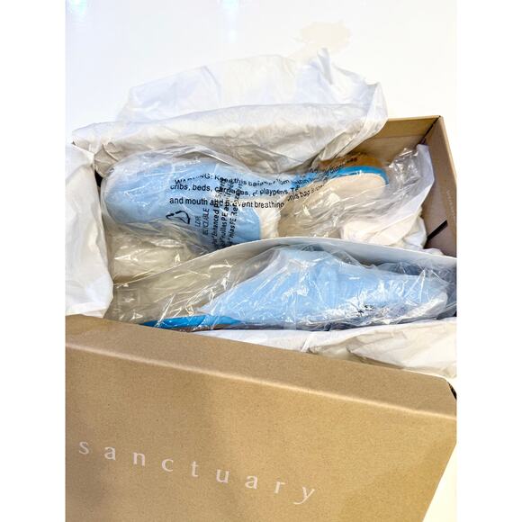 Sanctuary Smart Creation Aqua Blue Wire Bigtime 2.0 Mule Size 7 in Box NWT - Picture 8 of 12